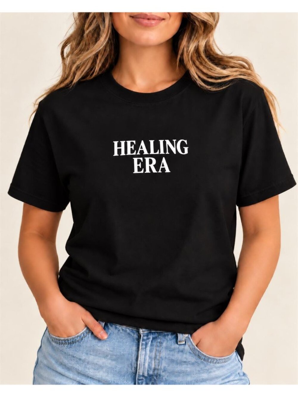 Healing Era Shirt, Minimalist Self Care Tee, Personal Growth Gift for Her